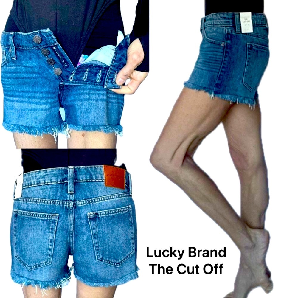NWT Lucky Brand The Cut Off Jean Shorts